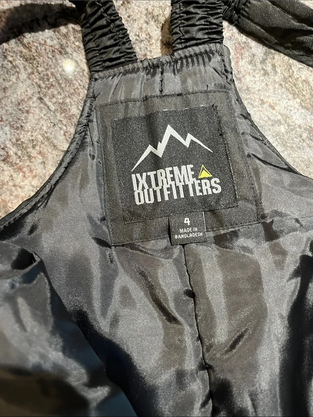 Kids' Black Insulated Snow Overalls - Unbranded